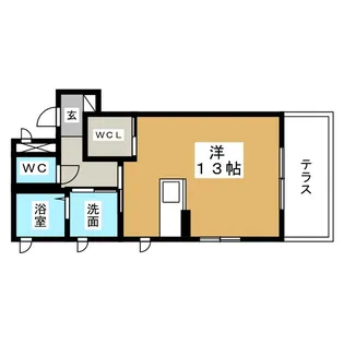 アベニュー新生【1階】の間取り