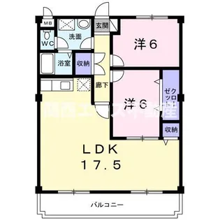 パルソシア【1階】の間取り