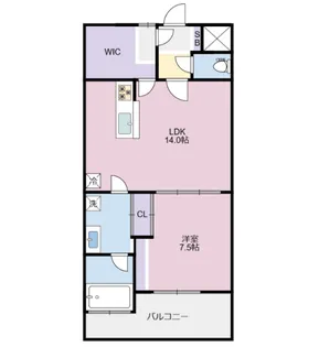 ココクリスタル松茂【2階】の間取り