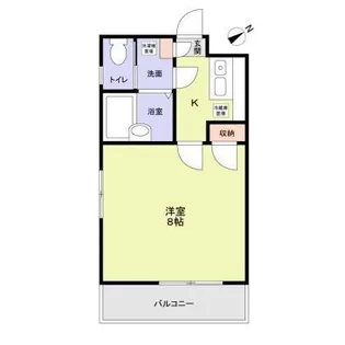 カスカータII【1階】の間取り