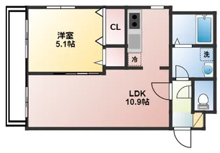 Riria幕張壱番館【4階】の間取り