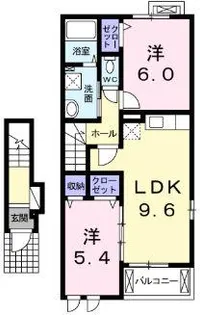 クワトロ ジール【2階】の間取り