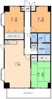 リビエール道後【2階】の間取り