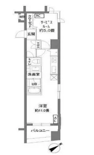 カスタリア新御茶ノ水【5階】の間取り