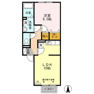 VillageさくらB【2階】の間取り