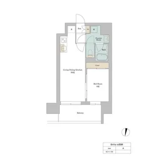 Brillia ist西新【4階】の間取り