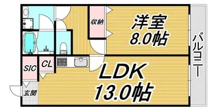 grande浜芦屋【2階】の間取り