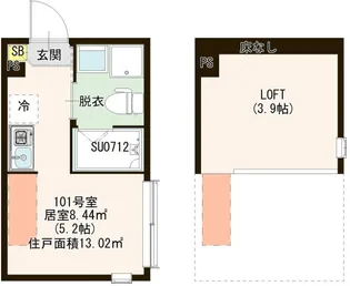 ハーモニーテラス金町IV【1階】の間取り