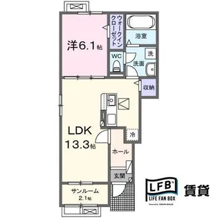 ベルオーブ III【1階】の間取り