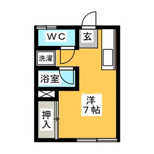 ニューハイツ明峰【1階】の間取り
