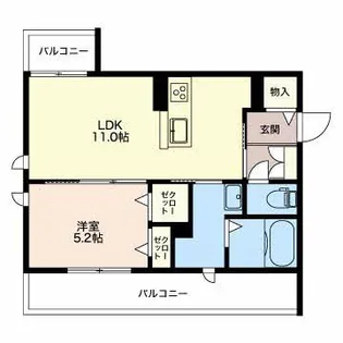 グリーンヒルズゼロ【1階】の間取り