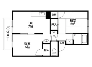 コーポセレクトA【1階】の間取り