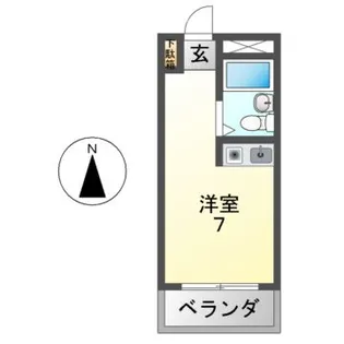 ウィズテリア蔵之内【3階】の間取り