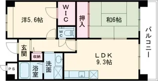 ベルメゾン堺【3階】の間取り