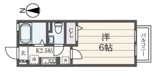 エミーハイム【1階】の間取り