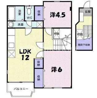 コーポ篠山【2階】の間取り