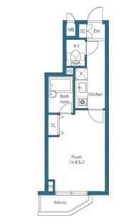 コンシェリア新橋マスターズヴィラ【3階】の間取り