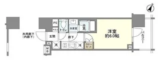 ピアース渋谷WEST【4階】の間取り