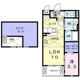 グリエラI番館【2階】の間取り