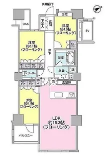用賀レジデンス【8階】の間取り
