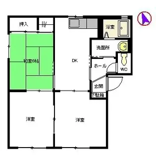 サンライズ小松台 A棟【1階】の間取り
