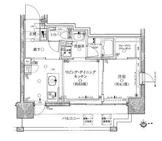 クリオ ラベルヴィ新御徒町【7階】の間取り