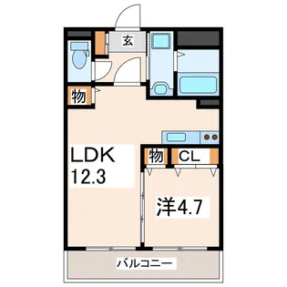 リスタジォーネ迎町【6階】の間取り