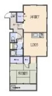 マンション ラ・メール【2階】の間取り