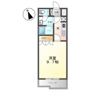 シェルル・レジデンス【1階】の間取り
