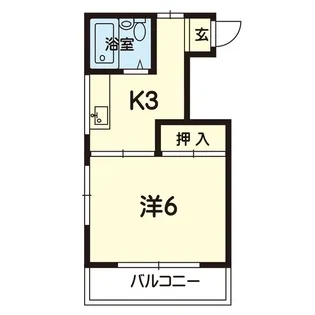 フェリーチェ九品寺【3階】の間取り