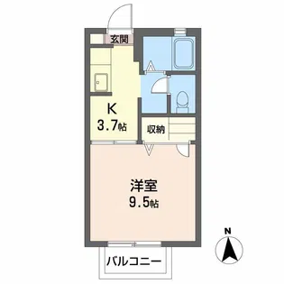 インペリアル A棟【1階】の間取り