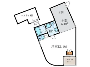 S-COURT【1階】の間取り