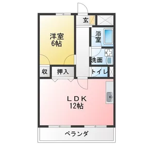 ネオアロス【4階】の間取り