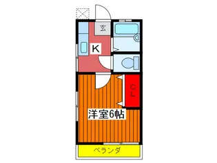 コーポ湯田【2階】の間取り
