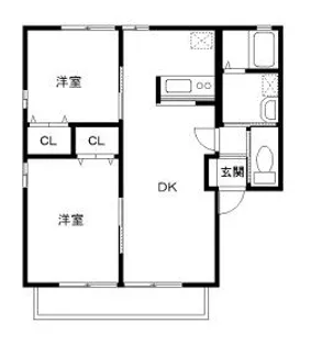 グランドハイムEASTII【2階】の間取り