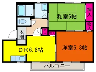 メープルコート【1階】の間取り