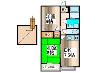 アミューズプラザ【2階】の間取り