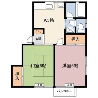 たつきハイムF【2階】の間取り