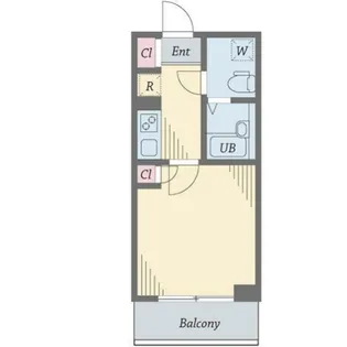 ダイヤモンドタワー西小山【2階】の間取り