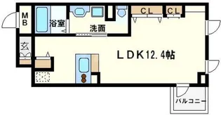 RIDGE北堀江【8階】の間取り