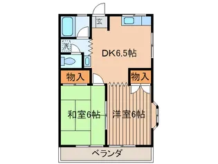 レスカル石神井【1階】の間取り