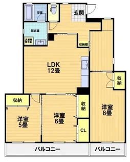 フラット8【2階】の間取り