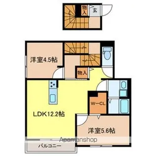 カラコレス【1階】の間取り