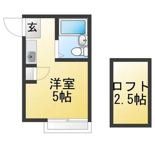 ライブコアひばりケ丘【1階】の間取り