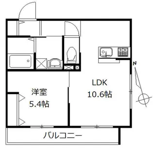 メゾン青葉【1階】の間取り