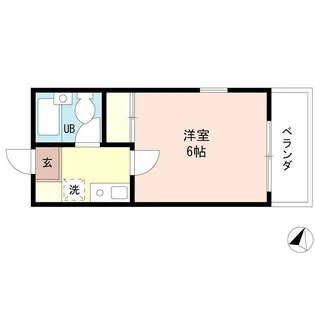 マインドハイム野原【1階】の間取り