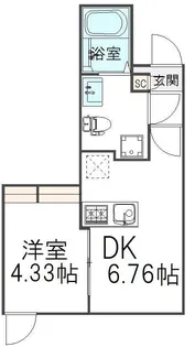 (仮)中葛西新築計画【4階】の間取り
