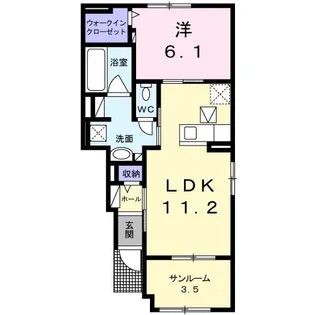シェルビーI【1階】の間取り