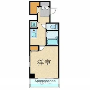 スカイコート三田慶大前【6階】の間取り