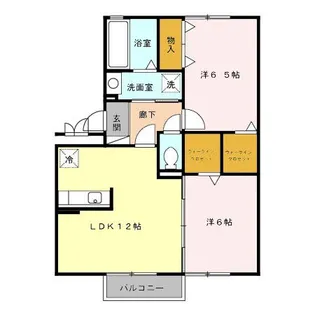 リビングタウン荒池【2階】の間取り